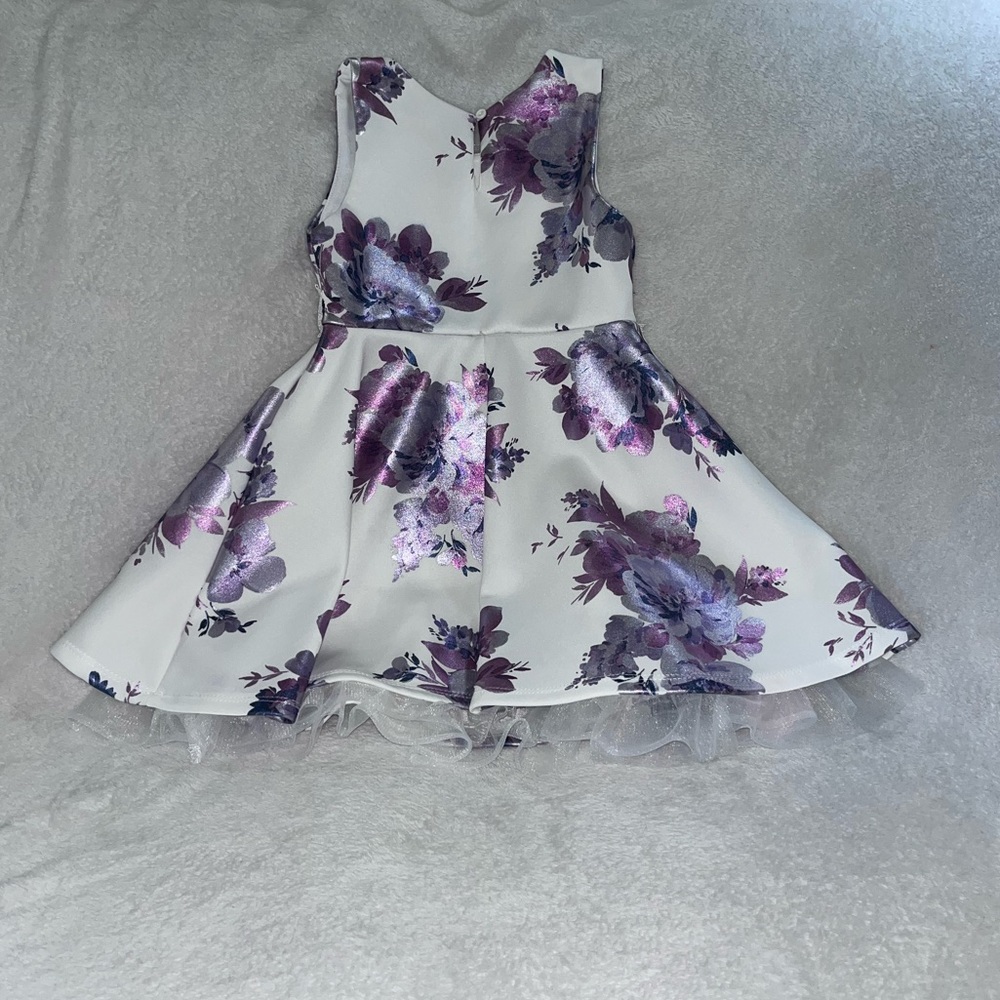 Knit Works Toddler Girls Sleeveless Flower Girl Skater Dress
